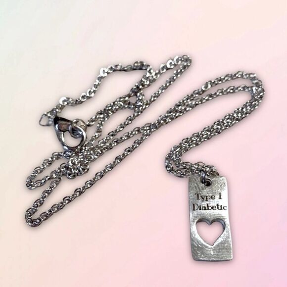 Medical Alert, Dainty T1D Necklace & Charm Set, One Size - Picture 11 of 11